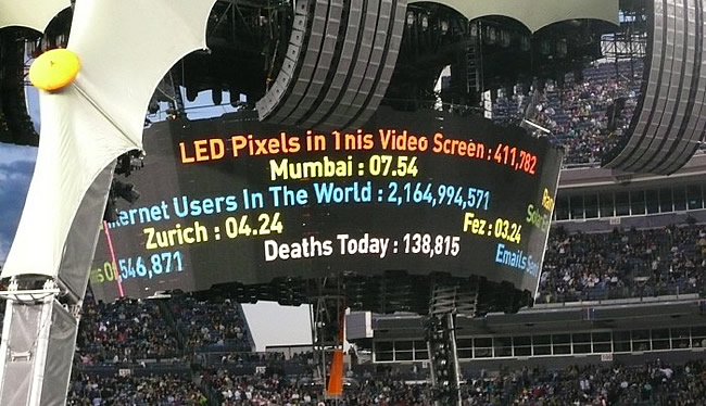 Worldometer and U2 partnership