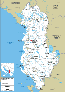 ROAD Map of Albania