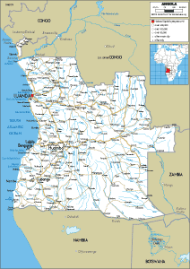 ROAD Map of Angola