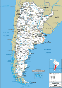 ROAD Map of Argentina
