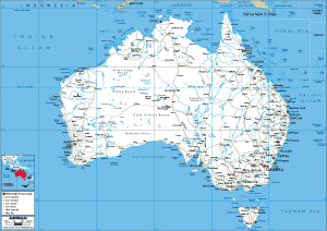 ROAD Map of Australia