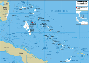 ROAD Map of Bahamas