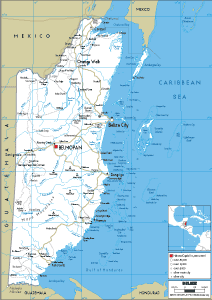ROAD Map of Belize
