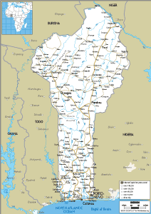 ROAD Map of Benin