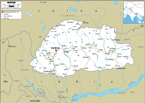 ROAD Map of Bhutan