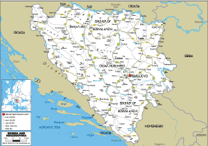 ROAD Map of Bosnia and Herzegovina
