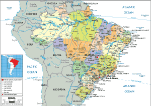 POLITICAL Map of Brazil