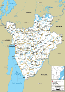 ROAD Map of Burundi