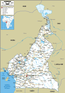ROAD Map of Cameroon