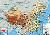 PHYSICAL Map of China