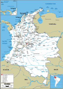 ROAD Map of Colombia