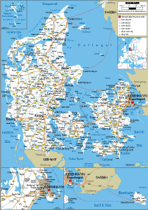 ROAD Map of Denmark