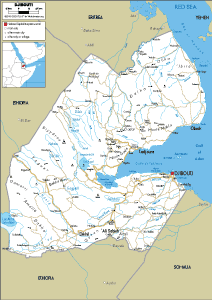 ROAD Map of Djibouti