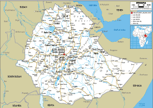 ROAD Map of Ethiopia
