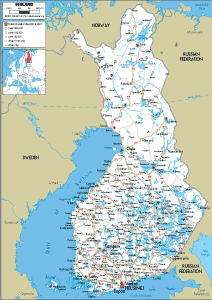 ROAD Map of Finland