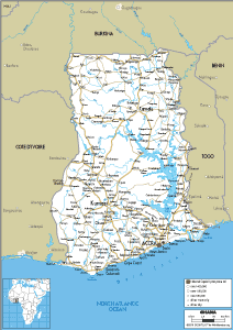 ROAD Map of Ghana