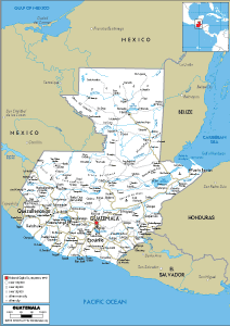 ROAD Map of Guatemala