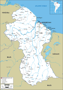 ROAD Map of Guyana