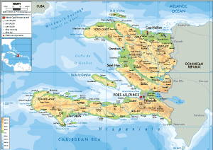 PHYSICAL Map of Haiti