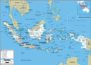 ROAD Map of Indonesia