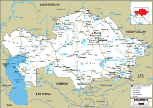 ROAD Map of Kazakhstan