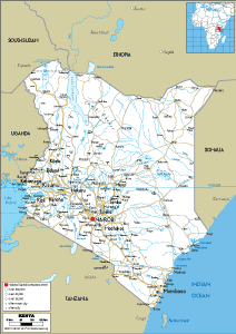 ROAD Map of Kenya