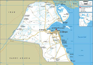 ROAD Map of Kuwait