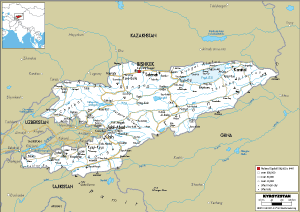 ROAD Map of Kyrgyzstan
