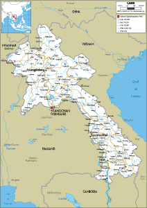 ROAD Map of Laos