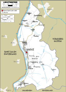 ROAD Map of Liechtenstein