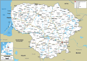 ROAD Map of Lithuania