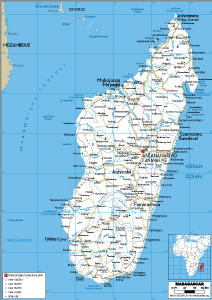 ROAD Map of Madagascar