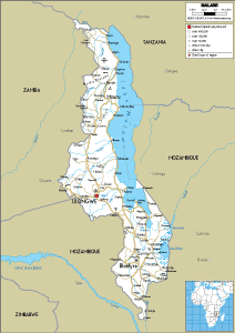 ROAD Map of Malawi