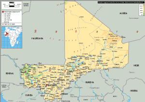PHYSICAL Map of Mali