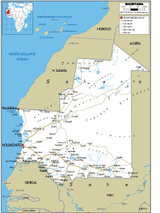 ROAD Map of Mauritania