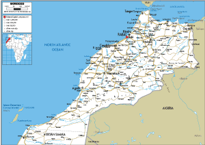 ROAD Map of Morocco