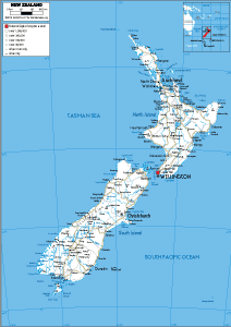 ROAD Map of New Zealand