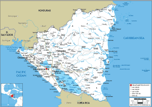ROAD Map of Nicaragua