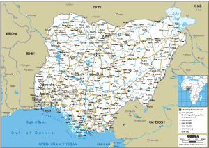 ROAD Map of Nigeria