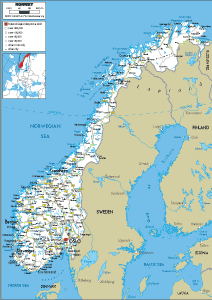 ROAD Map of Norway