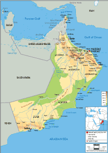 PHYSICAL Map of Oman