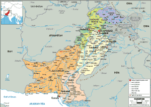 POLITICAL Map of Pakistan