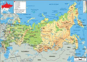 PHYSICAL Map of Russia