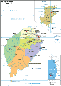 POLITICAL Map of Sao Tome and Principe