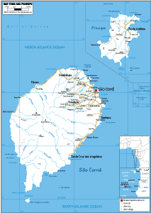 ROAD Map of Sao Tome and Principe