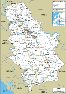 ROAD Map of Serbia