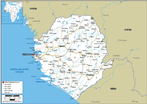 ROAD Map of Sierra Leone
