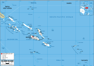 ROAD Map of the Solomon Islands