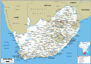 ROAD Map of South Africa