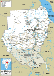 ROAD Map of Sudan